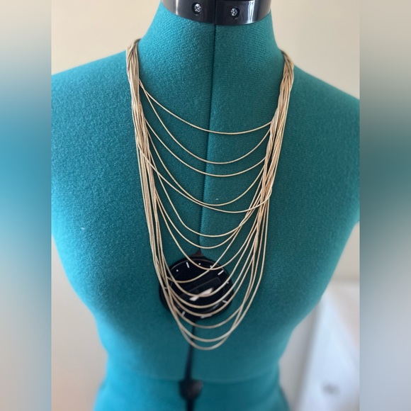 Layered Necklace (Gold Colour) - Picture 2 of 3